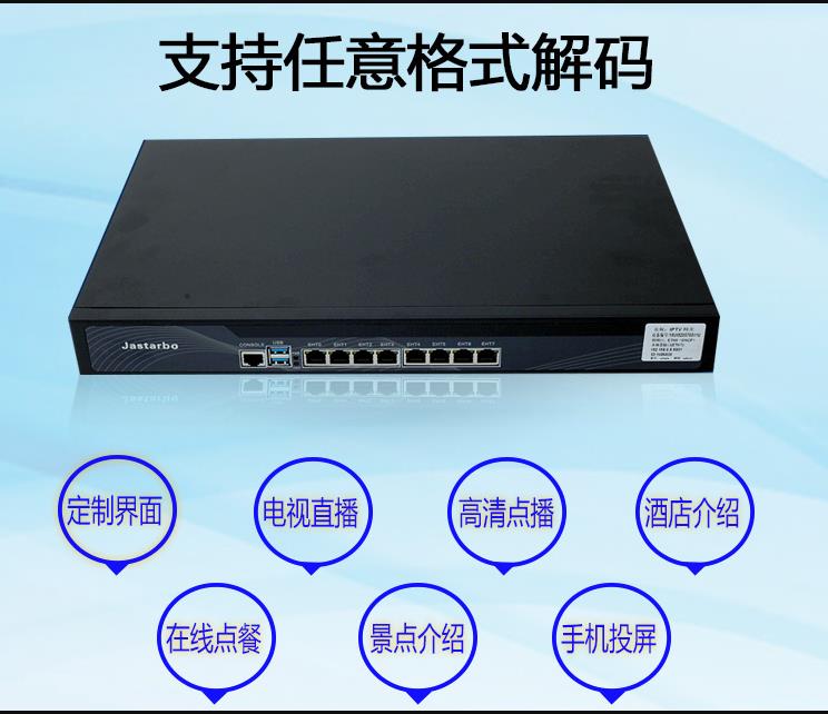 酒店数字电视IPTV流媒体网络系统三网融合网关直播点播服务转换器