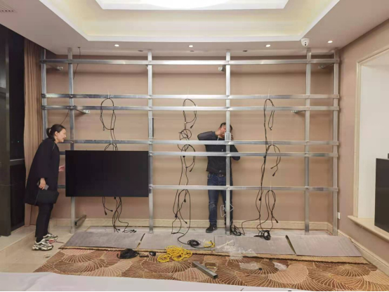 万盛祥售楼部拼接屏项目
